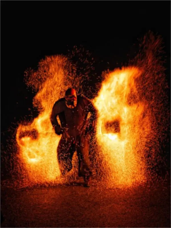 Artiste feu La Tribe à Albertville
