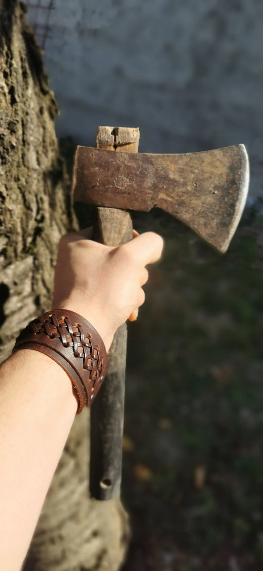 Bracelet cuir viking Egor