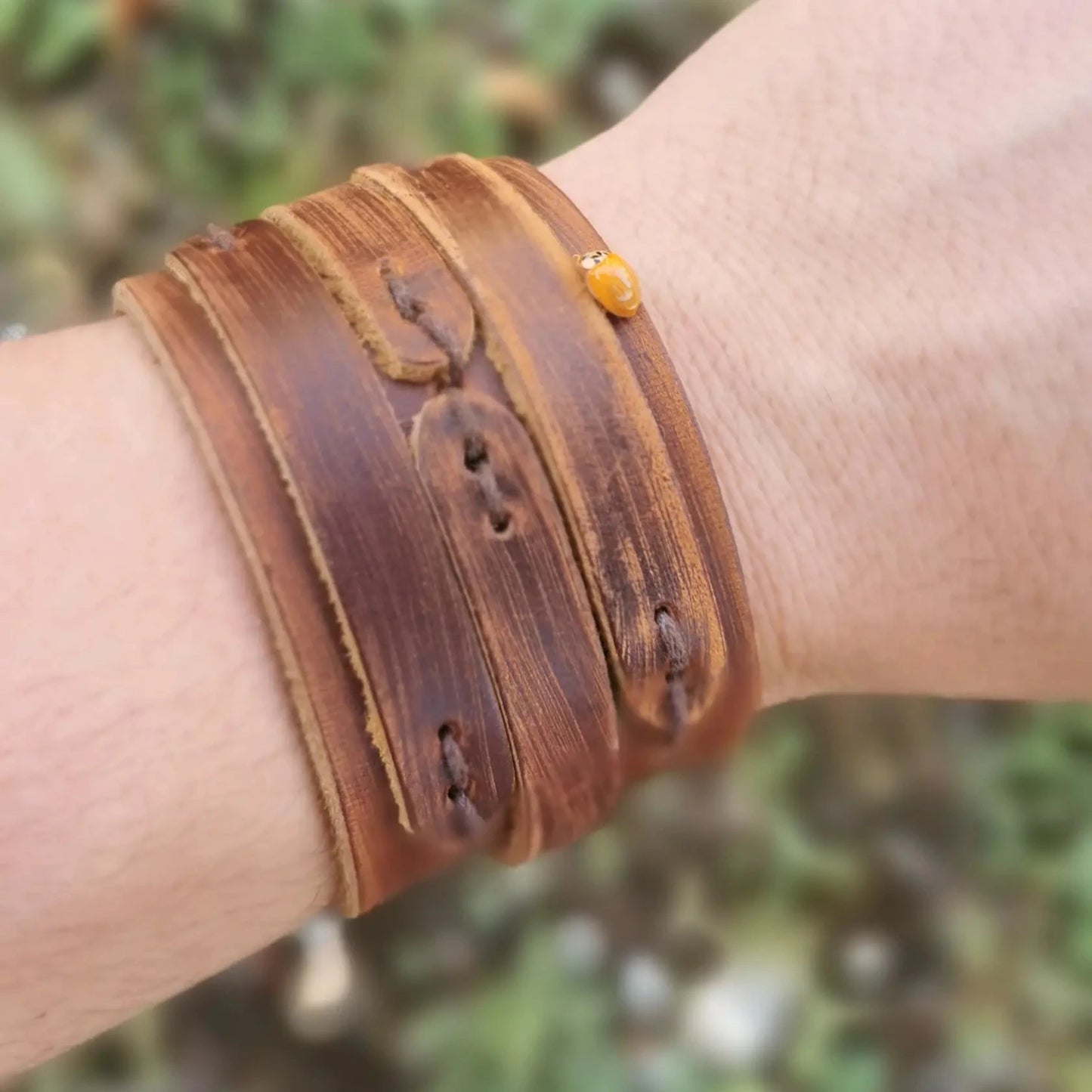 Bracelet en cuir idéal cadeau viking